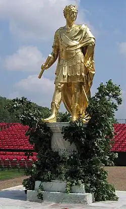 Gilt statue