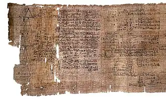 The Rhind Mathematical Papyrus was copied for the Hyksos king Apepi.