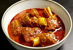 Rogan josh, a Kashmiri curry