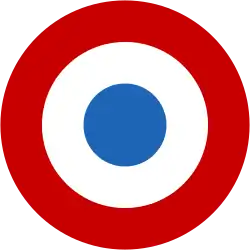 From 1912 onwards, the French Air Force originated the use of roundels on military aircraft shortly before World War I. Similar national cockades, with different ordering of colours, were later adopted as aircraft roundels by their allies.[34]