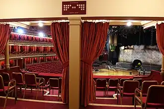 View from the Royal Box, looking towards the stage