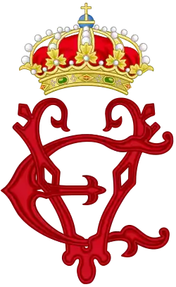 Royal Monogram as Queen of Spain