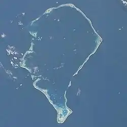 Satellite image of Funafuti atoll