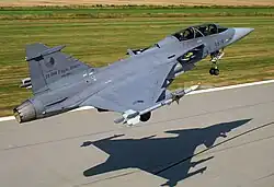 Saab JAS 39 Gripen multi-role fighter (to be replaced by F-35 Lightning II)