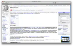 Safari 4 interface on display.