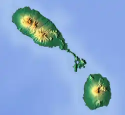 Basseterre is located in Saint Kitts and Nevis