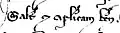 Alexander IV's signature