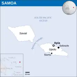 Map of Samoa