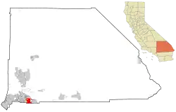 Location of Redlands in California