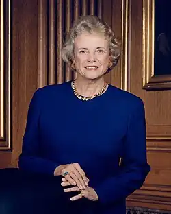 Sandra Day O'Connor (AB 1950, LLB 1952), former Associate Justice of the Supreme Court of the United States