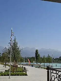 Lake Sayran, on the western side of the city