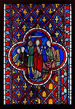 Scene from Book of Ezekiel (mid 12th century) (Victoria and Albert Museum)