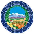 Official seal of Anaheim, California