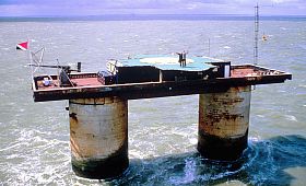 Aerial view of Sealand in 2005