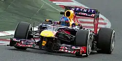 Sebastian Vettel driving the Red Bull RB9: "Hungry Heidi" (2013)