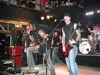 Sevendust performing at The Chameleon Club in 2010