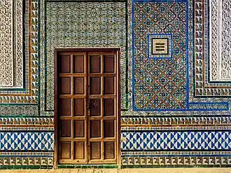 Casa de Pilatos in Seville has around 150 different azulejo designs of the 1530s,[23] one of the largest antique collections in the world[24]