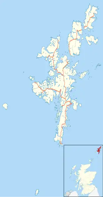 Shetland is located in Shetland