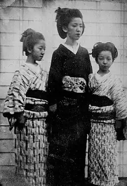 Photo of the daughters of Shimazu Nariakira, said to have been taken by Nariakira himself