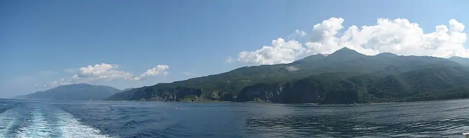 Shiretoko National Park on the Sea of Okhotsk coast of Hokkaido, Japan