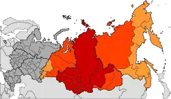 &nbsp;&nbsp;&nbsp;&nbsp;&nbsp;&nbsp;&nbsp;Siberian Federal District &nbsp;&nbsp;&nbsp;&nbsp;&nbsp;&nbsp;&nbsp;Historical Russian Siberia &nbsp;&nbsp;&nbsp;&nbsp;&nbsp;&nbsp;&nbsp;North Asia, greatest extent of Siberia