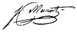 Joachim-Napoleon's signature