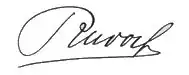 Rudolf's signature
