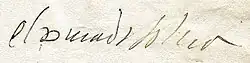 Cosimo I's signature