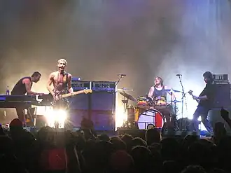 Silverchair performing in 2006.