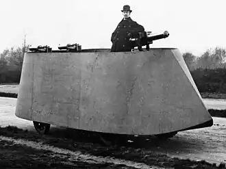 F. R. Simms's 1902 Motor War Car, the first armoured car to be built