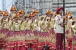 The Sinulog Festival is held by the Cebuanos to commemorate the Santo Niño.