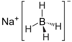 Wireframe model of sodium borohydride