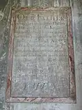 18th-century painting of the Lord's Prayer, on the north side of the chancel of St Mary's Church, Mundon, Essex