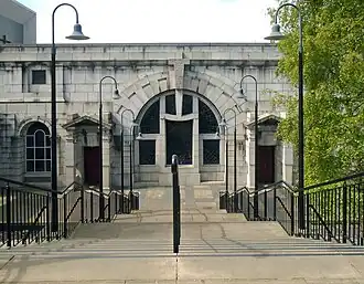 Crypt of Liverpool Metropolitan Cathedral 1933–1941, the only part of Lutyens's design built