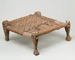 Stool with woven seat; 1991–1450 BC; wood & reed; height: 13&nbsp;cm; Metropolitan Museum of Art
