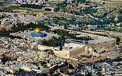 A view of the Temple Mount, considered a holy place by Jews, Christians, and Muslims.