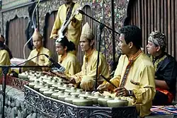 Talempong, a traditional percussion instrument from West Sumatra