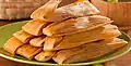 Tamales wrapped in corn husks