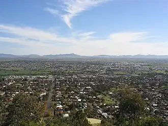 Tamworth view from Oxley Lookout