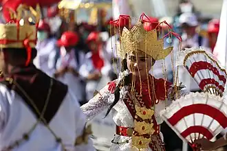 Melinting, a traditional dance from Lampung