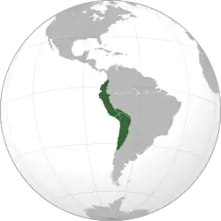 The Inca Empire at its greatest extent, c. 1525