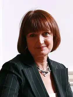 Tessa Jowell, Baroness Jowell, Secretary of State for Culture, Media and Sport and Minister for the Olympics.[140]