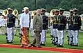 A ceremonial reception in Naypyidaw