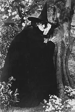 The Wicked Witch of the West as portrayed by Margaret Hamilton in The Wizard of Oz (1939)