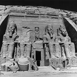 Front view of the Great Temple after relocation and reconstruction in 1968