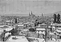 Damascus, view taken from the Christian quarter, in 1876.[107]