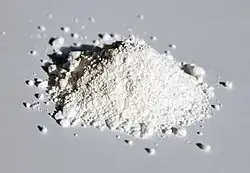 White powder in a small pile