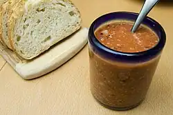 Homemade tomato chutney, America