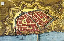 Vistula river (Vistvla fluvivs) in Toruń in 1641