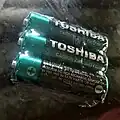 Toshiba zinc battery